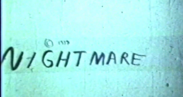 Title frame from NIGHTMARE, Timothy L. Mayer's 1973 Super 8 Lovecraft film